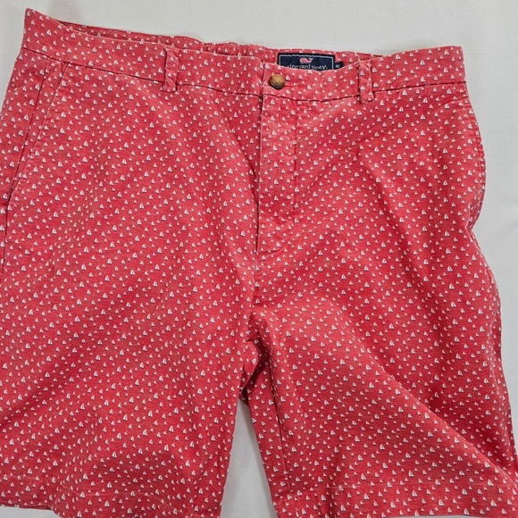 Vineyard Vines Other - Vineyard Vines Mens 40 Sailboat‎ Print Breaker Shorts Cotton Stretch Nautical